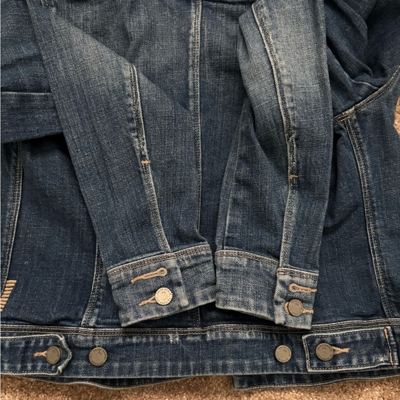 Paige Distressed Blue Jean Denim Jacket Size Small - Picture 7 of 8